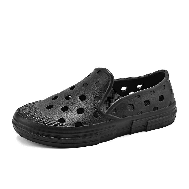 Summer sandals men's fashionable closed toe non-slip breathable outdoor hole all-match outdoor seaside sports walking sandals