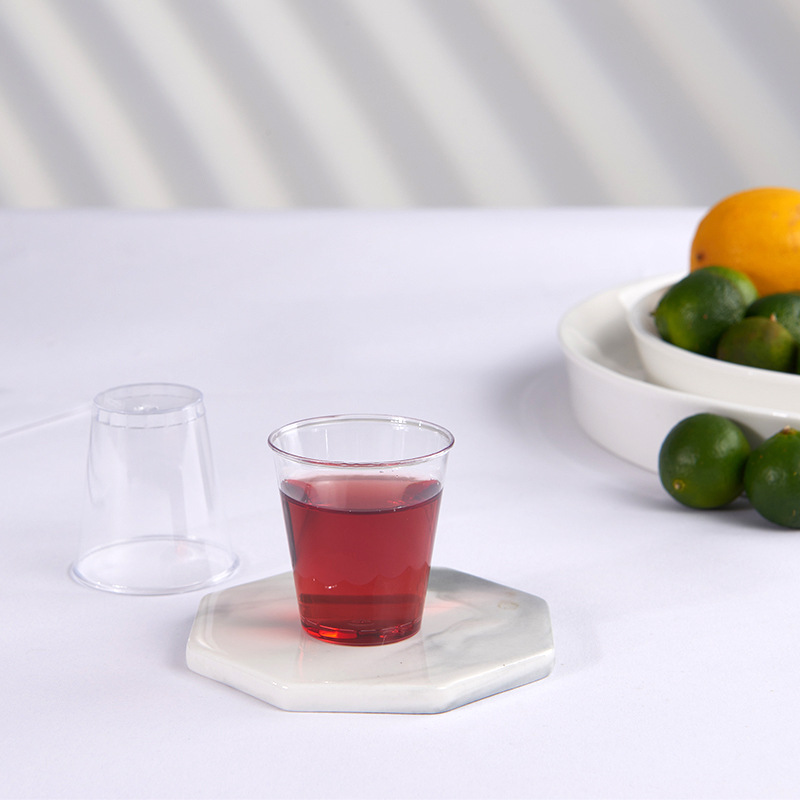 Disposable Aviation Cup 50ml tasting cup ps hard transparent plastic cup thickened water Cup tasting cup wholesale