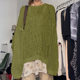 Cross-border Foreign Trade 2023 Summer European and American Hot Girls Street Trendy Hollow Mesh Wool Round Neck Loose Blouse Women