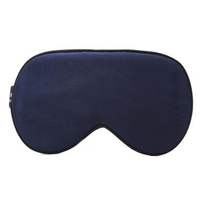 Double-sided silk eye mask Mulberry Silk Embroidery printing logo Silk shading sleeping sleep black eye mask wholesale