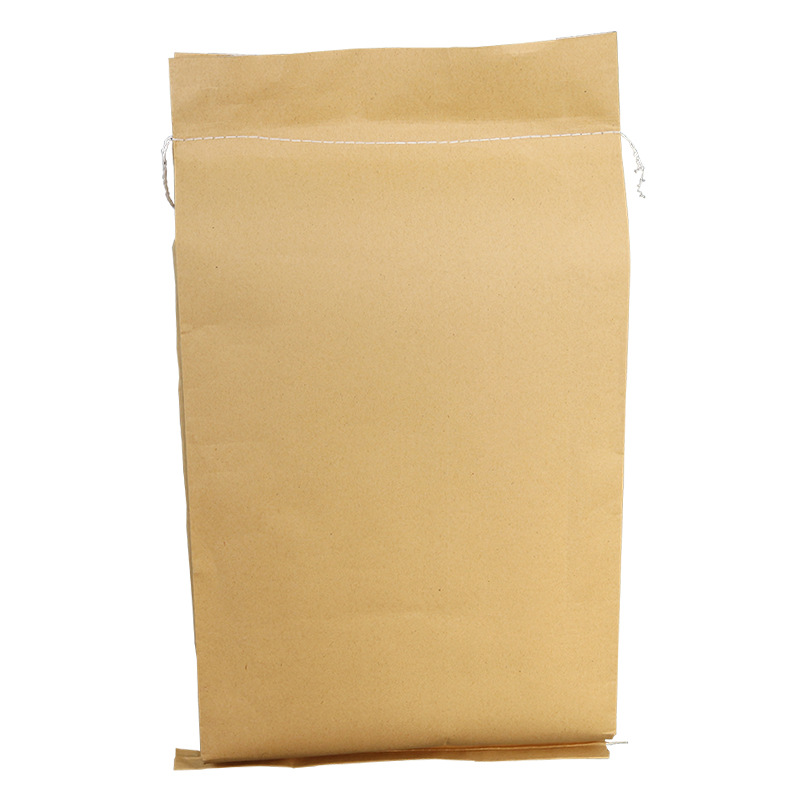 Factory wholesale kraft bag paper plastic composite woven bag paper plastic bag 25kg Kraft paper valve bag plus inner bag