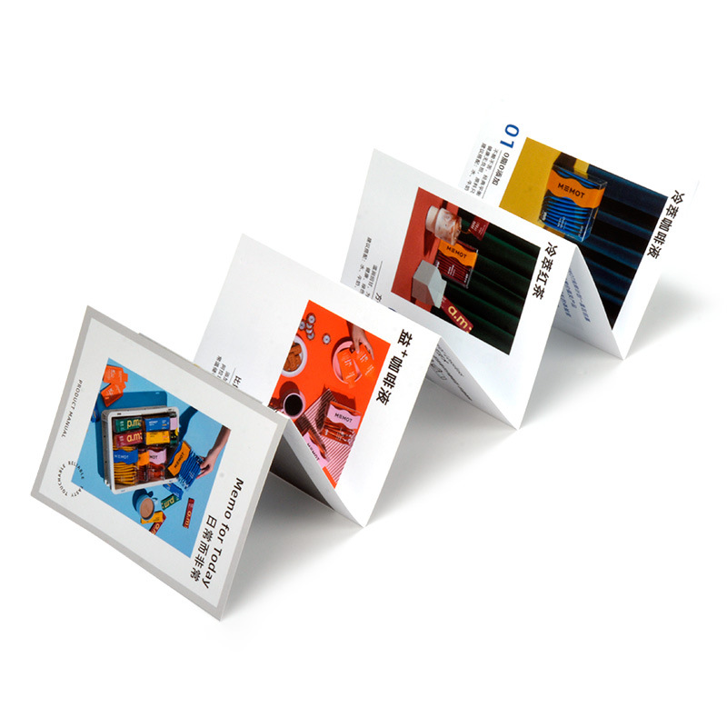 Dongguan printing factory product manual Japanese instruction manual riding nail plastic folding brochure catalogue printing