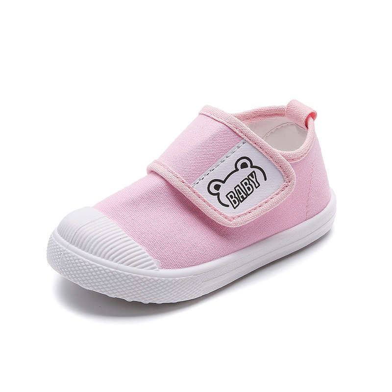 Funny Hook & loop children's shoes canvas shoes girls' shoes boys' shoes students' sneakers slip-on boys' and girls' shoes