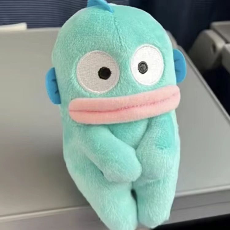 Social Fear of Ugly Fish Cleverly Sitting Mermaid Hunton Smelly Fish Doll with Hand Plush Toy Bedside Ornaments for Girlfriend