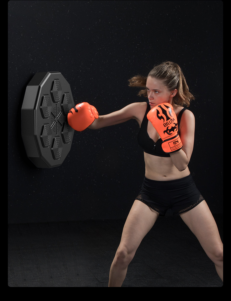 Intelligent music boxing sandbag boxing target trainer Internet celebrity boxing rhythm electronic boxing board reaction wall target