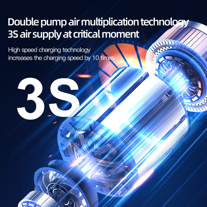 Cross-border new car portable car air pump electric wireless digital display 12v air pump mini