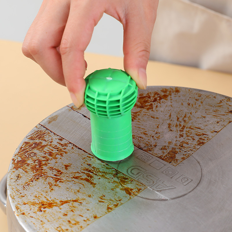 Stainless steel metal decontamination cleaning glass fiber kitchen pot bottom decontamination magic stick washing pot rust cleaning brush