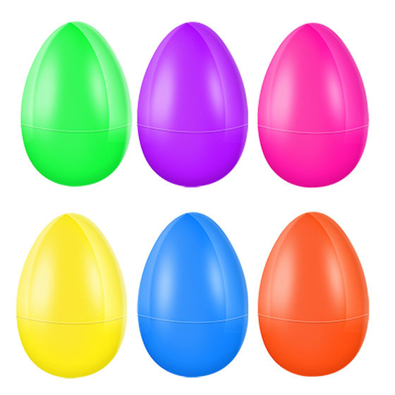 Easter eggshell egg plastic opening decoration twisted egg egg shell 4*6CM small egg shell plastic egg shell