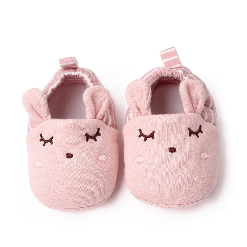 0-1 Year Old Baby Shoes Stereo Ears Cartoon Toddler Shoes Spring and Autumn Animal Baby Soft Sole Baby Shoes Step Front Shoes