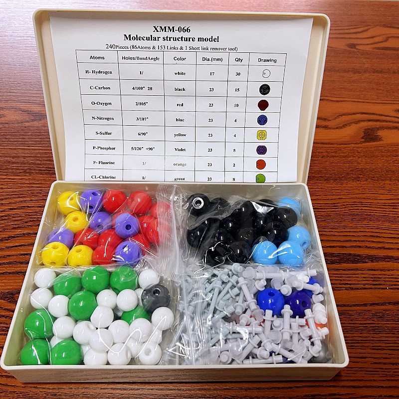 Molecular structure model 240 pieces suit export packaging 240pcs