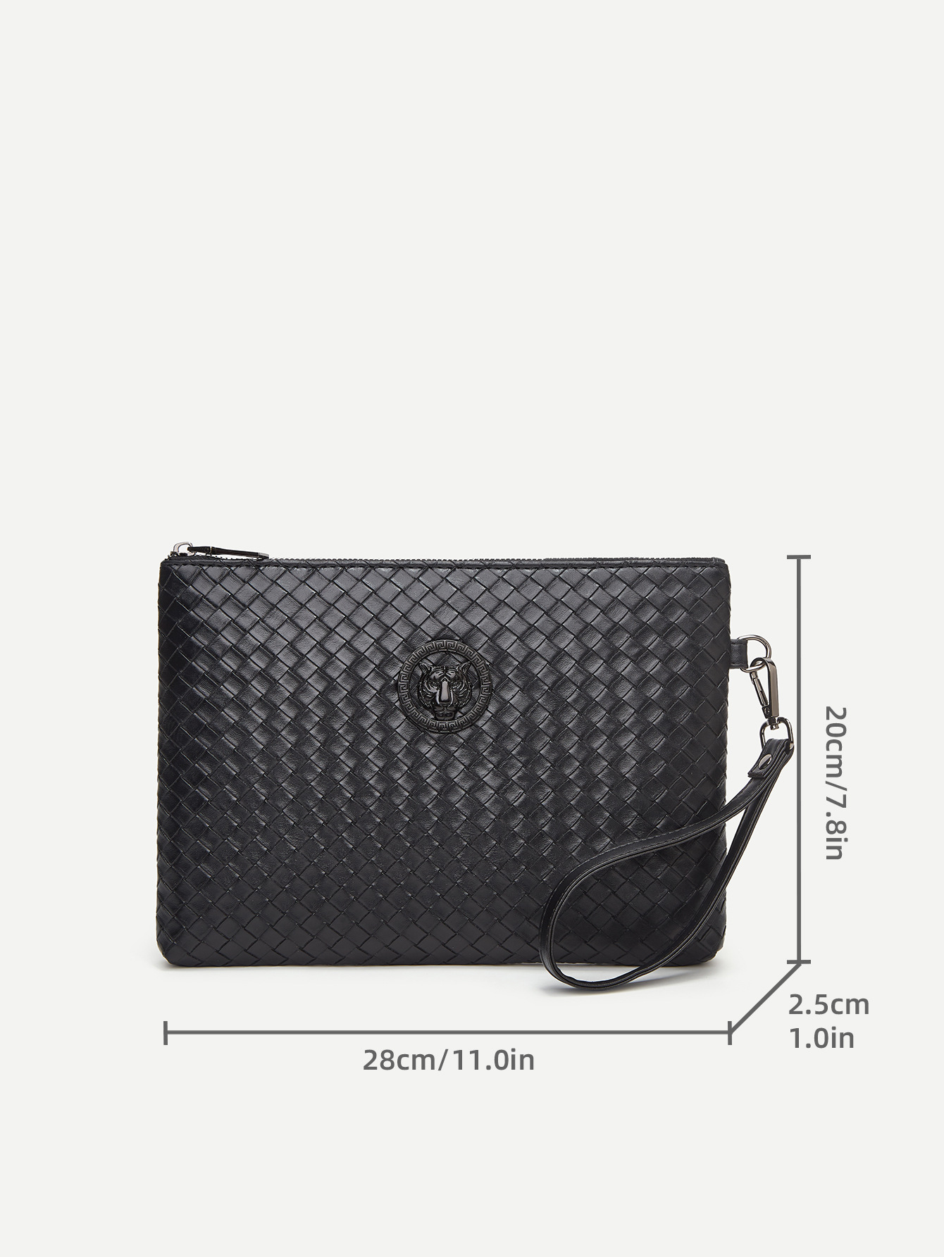 New men's woven clutch large capacity envelope soft leather fashion Business Men's bag live a generation of hair