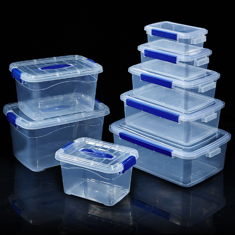 Kitchen refrigerator commercial food grade transparent plastic crisper frozen sealed storage box hotel dedicated large capacity