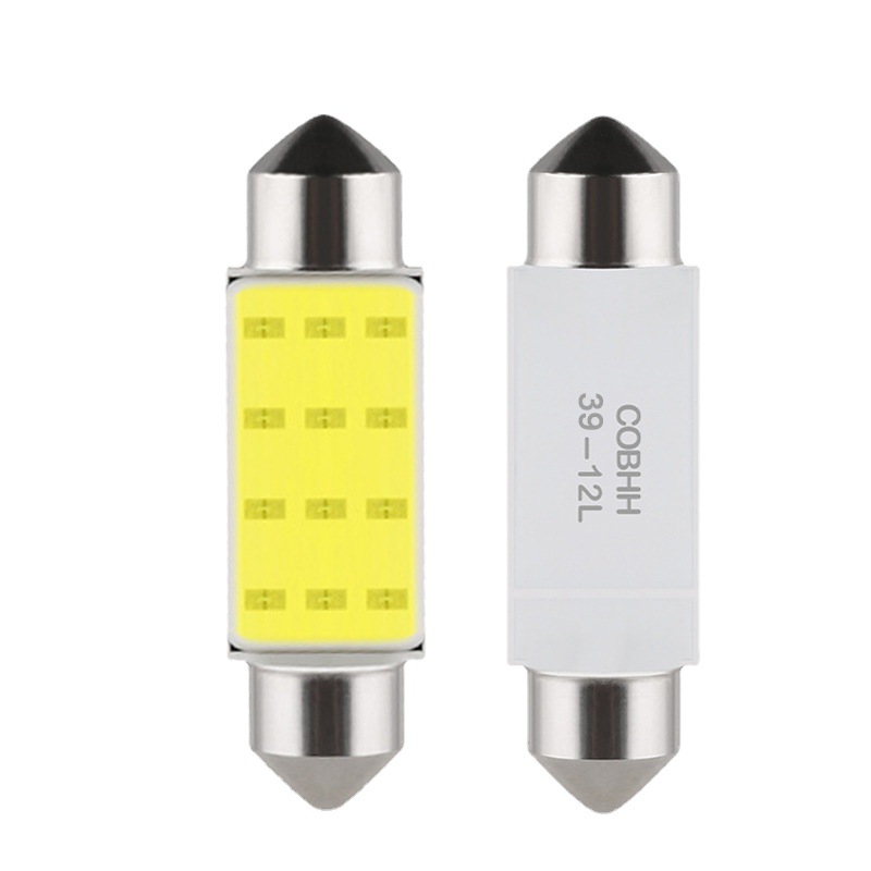 Car led roof light reading light double-pointed COB highlight license plate light trunk light compartment light