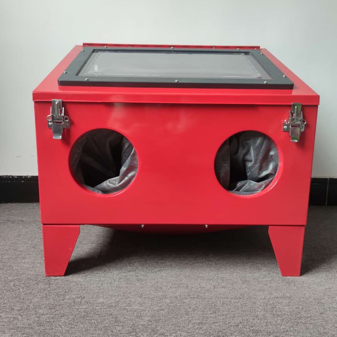 Desktop sandblasting Machine box type 150L SBC150 surface treatment dry sandblasting rust removal paint diy bulk