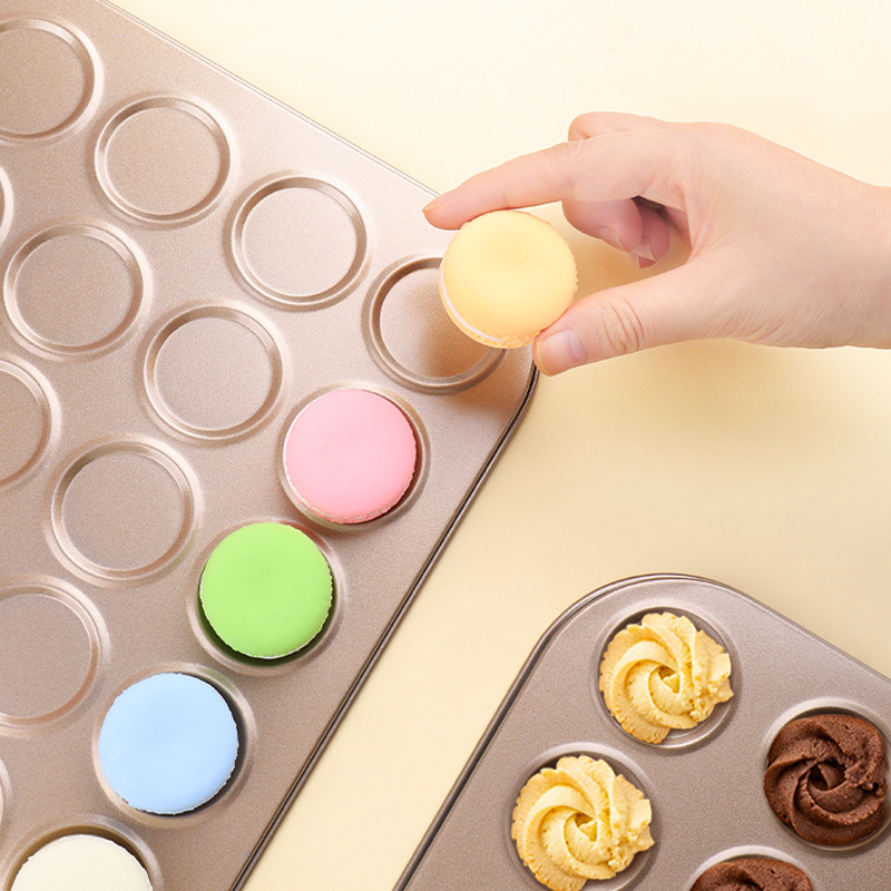 Macaron baking pan Cocoa Crisps cookies cookie mold non-stick 30-piece chocolate oven household round