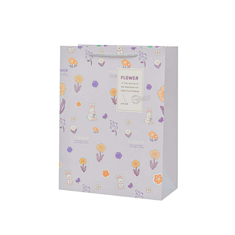New Gift Bag Creative Flowers Tote Bag Children's Day Birthday Gift Packaging Bag Jewelry Clothing Shopping Paper Bag