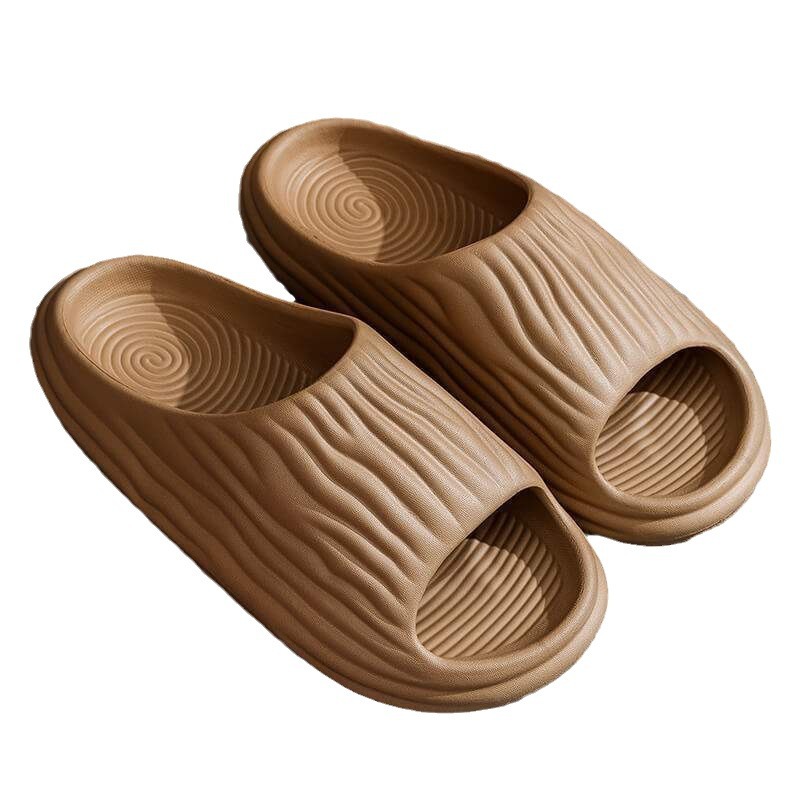 Balsam pear slippers thick-soled poop-feeling EVA slippers bathroom non-slip deodorant can be worn outside the couple slippers