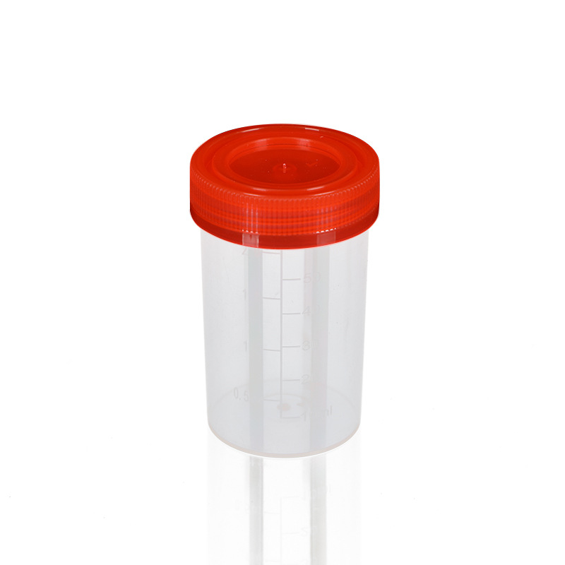 Manufacturers supply disposable 60ml sampling cup, 60ml spiral urine Cup stool Cup sputum Cup