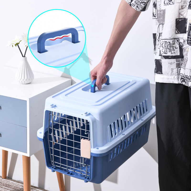 Air box portable cat cage cat carrier cat bag out of the bag portable small and medium pet bag suitcase wholesale