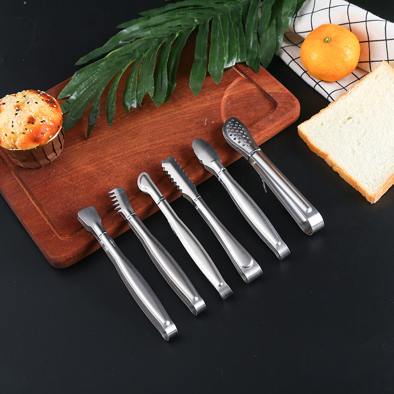 Stainless steel food clip food bread clip buffet barbecue barbecue clip kitchen supplies ice clip steak clip