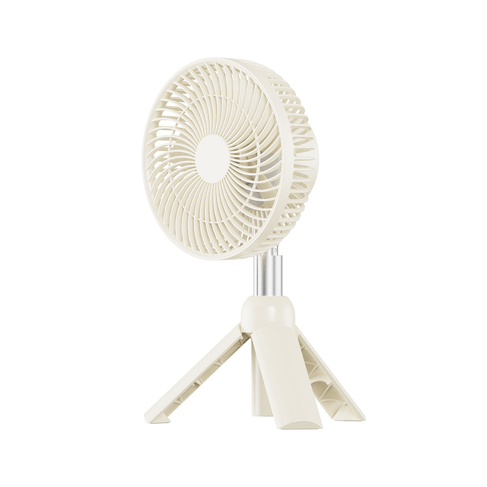 Cross-border outdoor telescopic fan usb charging tripod desktop outdoor camping height adjustable high air volume fan