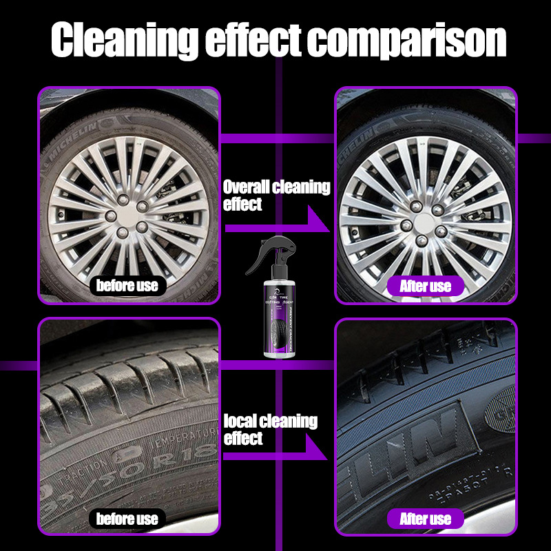 Ryekew Automotive Tire Brightening Tire Coating Agent Anti-aging Tire Glaze Brightener Cross-border