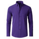 Cross-border foreign trade Korean slim-fit elastic shirt men's shirt Amazon foreign trade simple business thin shirt men