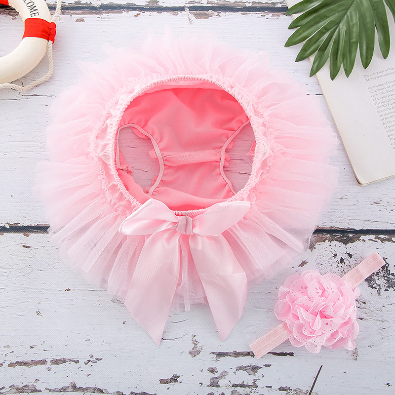 New European and American mesh pp pants chiffon pp pants baby shorts cross-border for a generation of direct wholesale