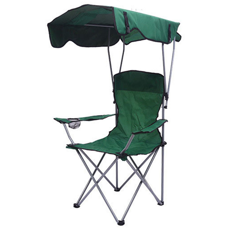 Outdoor Products Folding Chair Portable Folding Beach Chair with Awning Chair Folding Chair Camping Stall Chair Wholesale