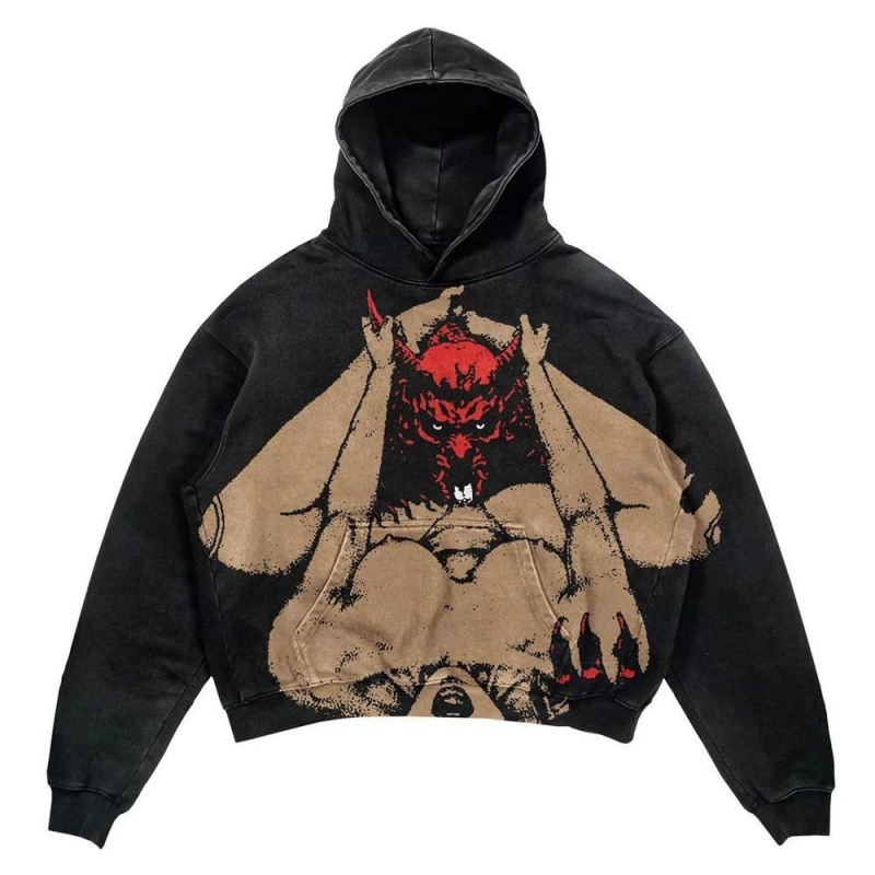 Cross-border Halloween New Women's Street Fashion Harajuku Style Casual All-match 3D Printed Pullover Hoodie