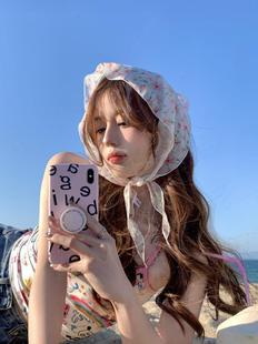 Spring palette spring atmosphere floral scarf women's scarf 2023 new online celebrity photo