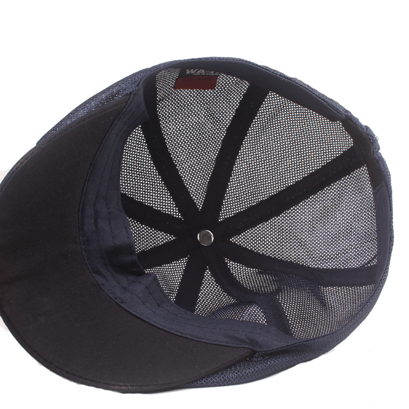 Cross-border Mesh Cap Men's Summer Sunshade Breathable Sunscreen Advanced Cap Youth Travel Beret Children's Tide