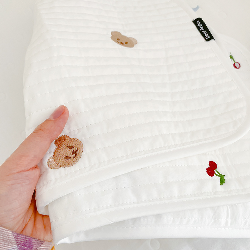 Newborn Pillow Cotton Baby Pillow Towel Anti-Spitting Newborn Baby Four Seasons Pillow Pillow Flat Headrest for Children Aged 0-1