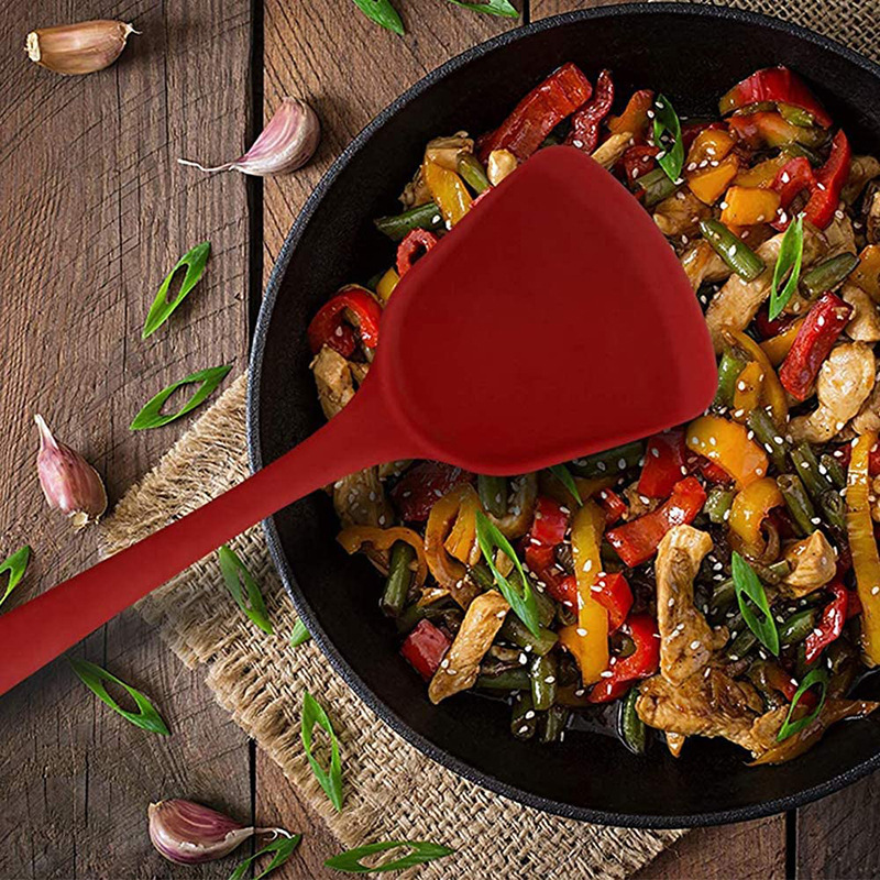 Толстая силиконовая лопата для кухни