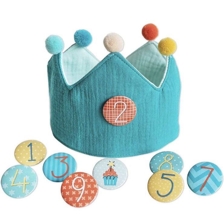子供の赤ちゃんの誕生日の帽子のボールの王冠はデジタルパーティーのテーマの帽子の道具に取って代わることができます。|undefined