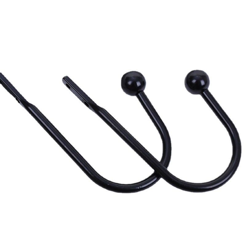 U-shaped round head wall hanging curtain wall hook window decoration hook wall hook metal L-shaped hook decorative accessories