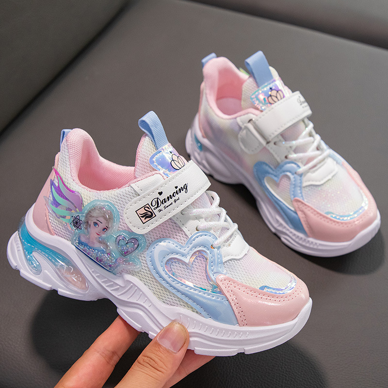 2024 Spring and Autumn new children's shoes Korean girls sneaker Princess student baby shoes wholesale one-piece delivery