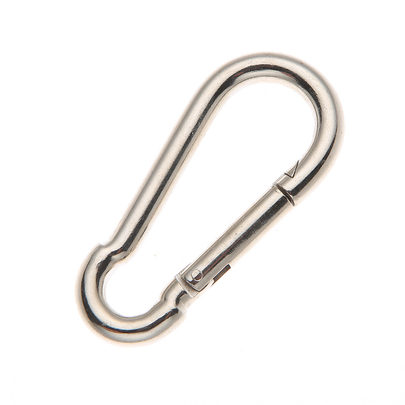New spring buckle outdoor metal carabiner outdoor hanging buckle mountaineering bag buckle iron quick link ring