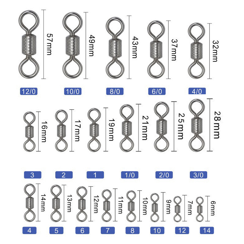 Su Ding fishing American fast embossing eight Ring 8 ring connector swivel fishing supplies fishing accessories wholesale