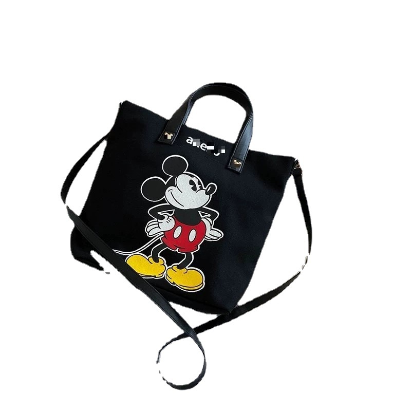 Women's Bag New Canvas Bag Fashion Printed Casual Student Backpack Casual Shoulder Bag Large Capacity Crossbody Bag