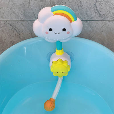 Baby Bath Toys Children's Water Play Toys Boys and Girls Baby Manual Cloud Spray Shower