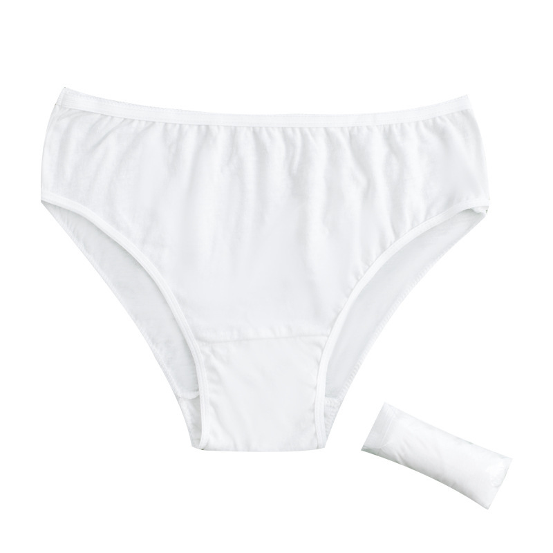 Hotel bath disposable panties for women beauty salon printed non-woven panties independent packaging wholesale free-washable panties