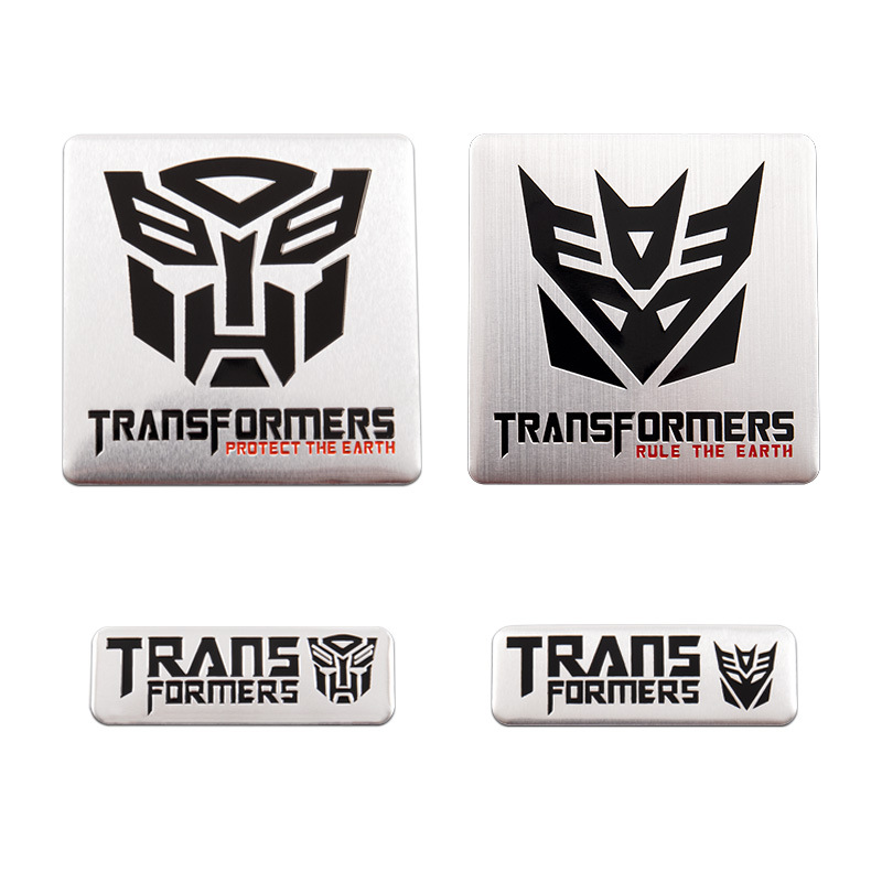 Car Personality 3D Pure Metal Transformers Decoration Decepticons Crazy Autobots Car Label Aluminum Alloy Label