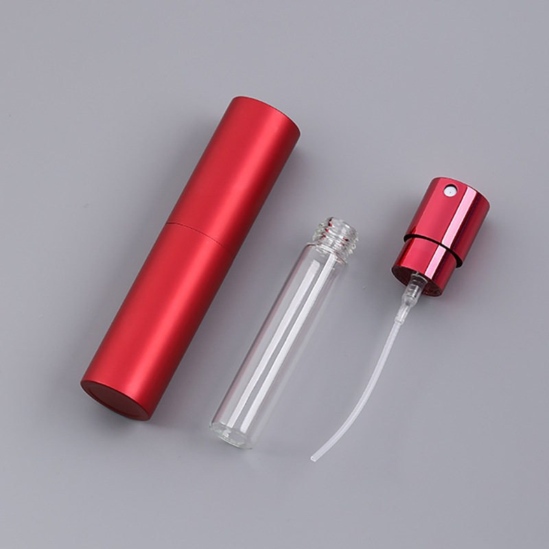 Perfume Bottled 8ml Rotating Telescopic Portable Spray Sample Spray Glass Empty Bottle logo Printing