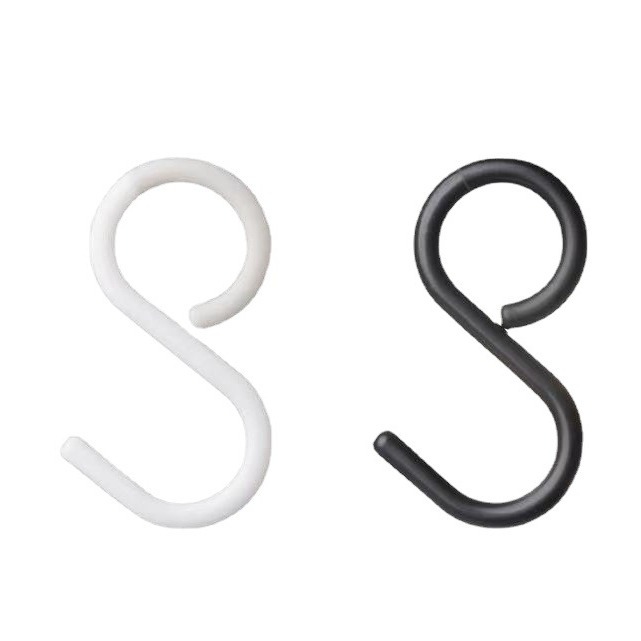 New Household S-shaped Hook Kitchen Bathroom Bedroom Special Soft Head Anti-falling Non-punching Multi-function Hook