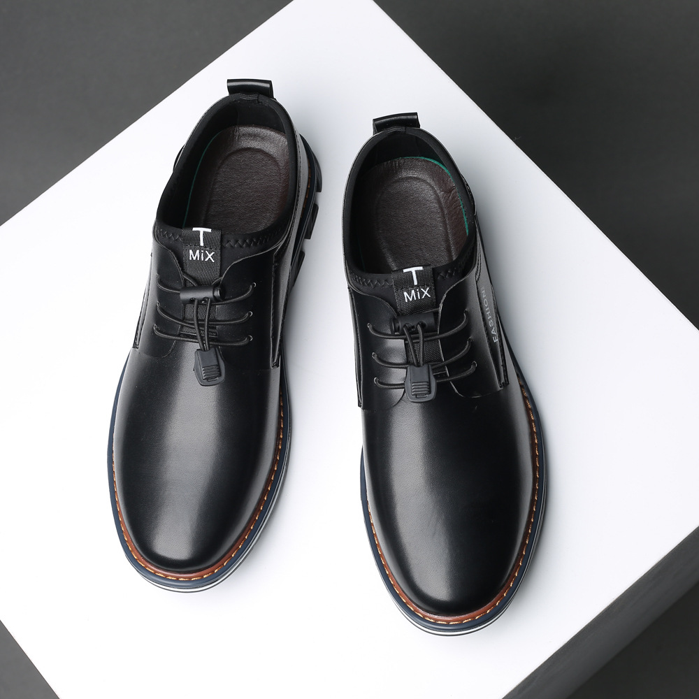 Men's Shoes 2023 Summer New Casual Sports Leather Shoes Fashionable Korean Style Trendy Large Size Men's Shoes Leggings Foreign Trade Shoes