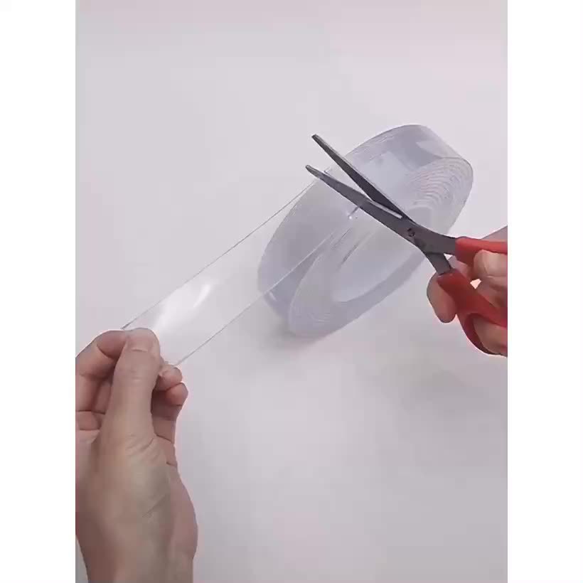Hot selling Nano adsorption film ten thousand times nano seamless magic tape Waterproof high temperature resistant double-sided tape manufacturers