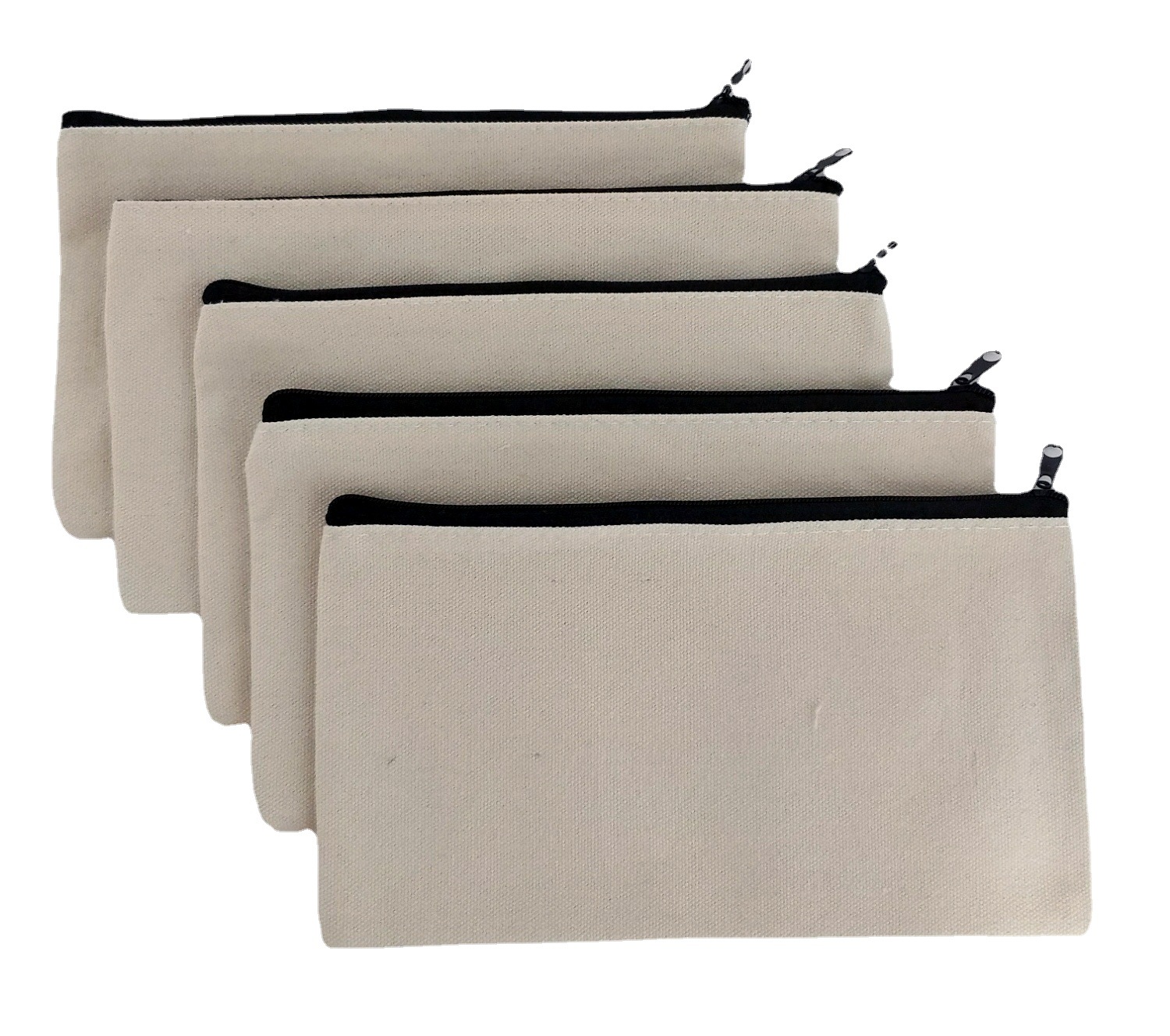 Canvas Pencil Bag Custom Blank DIY Graffiti Pencil Bag Zipper Bag Storage Bag Pencil Bag