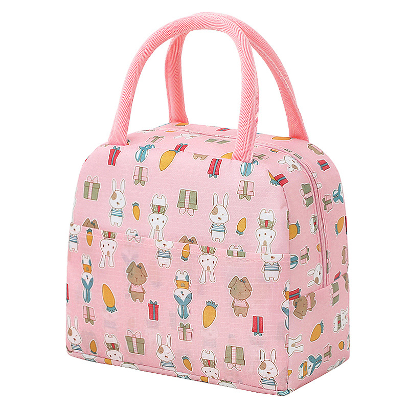 Japanese Style Lunch Box Bag Portable Handheld Heat Preservation Bag Student Lunch Lunch Bag Thickened Aluminum Foil Lunch Box Heat Preservation Bag