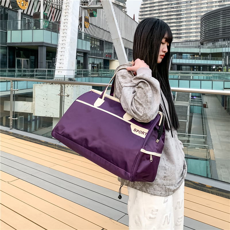 Short-distance travel bag women's shoulder portable large capacity fashion Korean style travel bag men's travel travel luggage bag